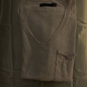 V neck ABERCROMBIE AND FITCH PINK TOP